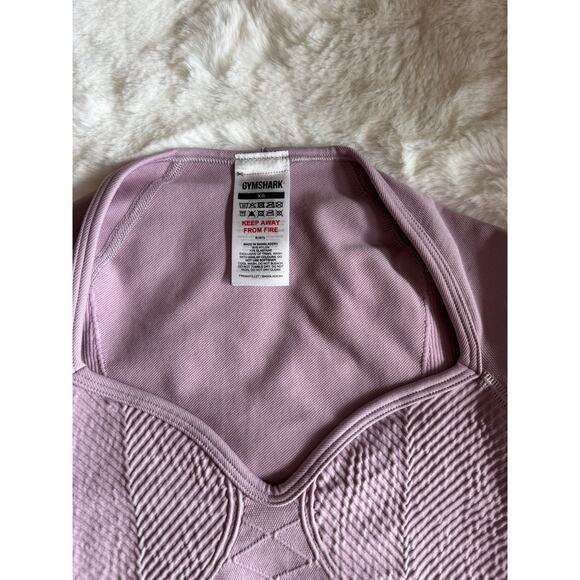 Gymshark Corset Seamless Long Sleeve Top - Warm Lilac Size XS - Picture 4 of 5